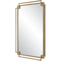marcellus brushed gold mirror   