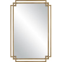 marcellus brushed gold mirror   