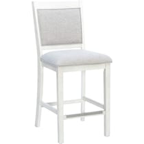 marcum white counter height stool   