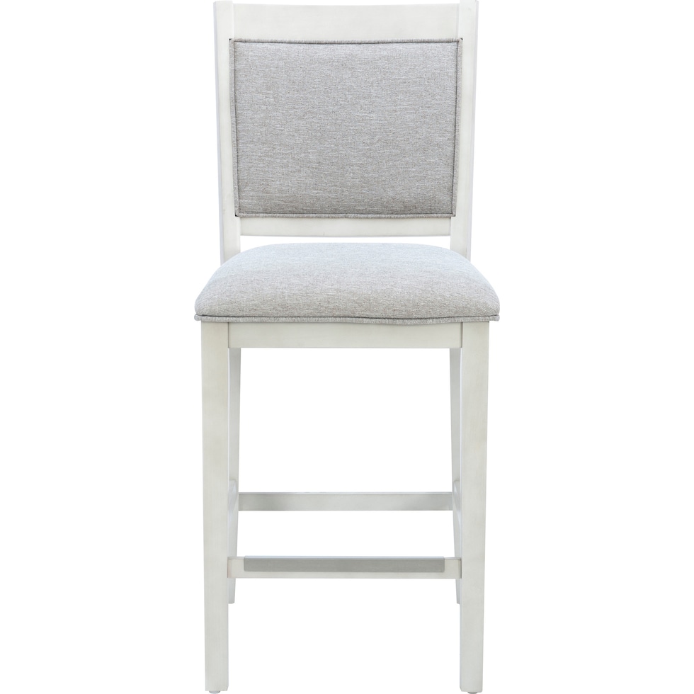 marcum white counter height stool   