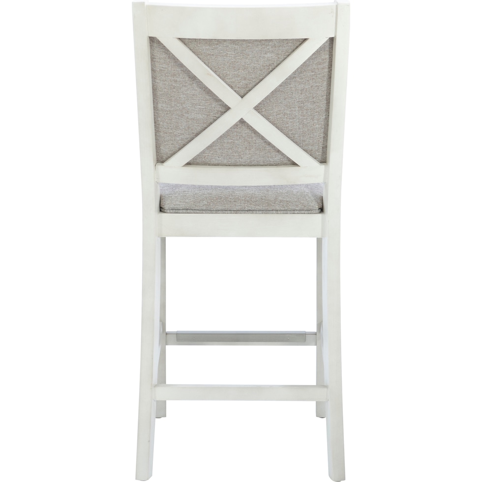 marcum white counter height stool   