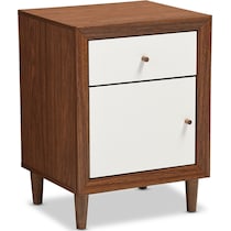 margi dark brown nightstand   