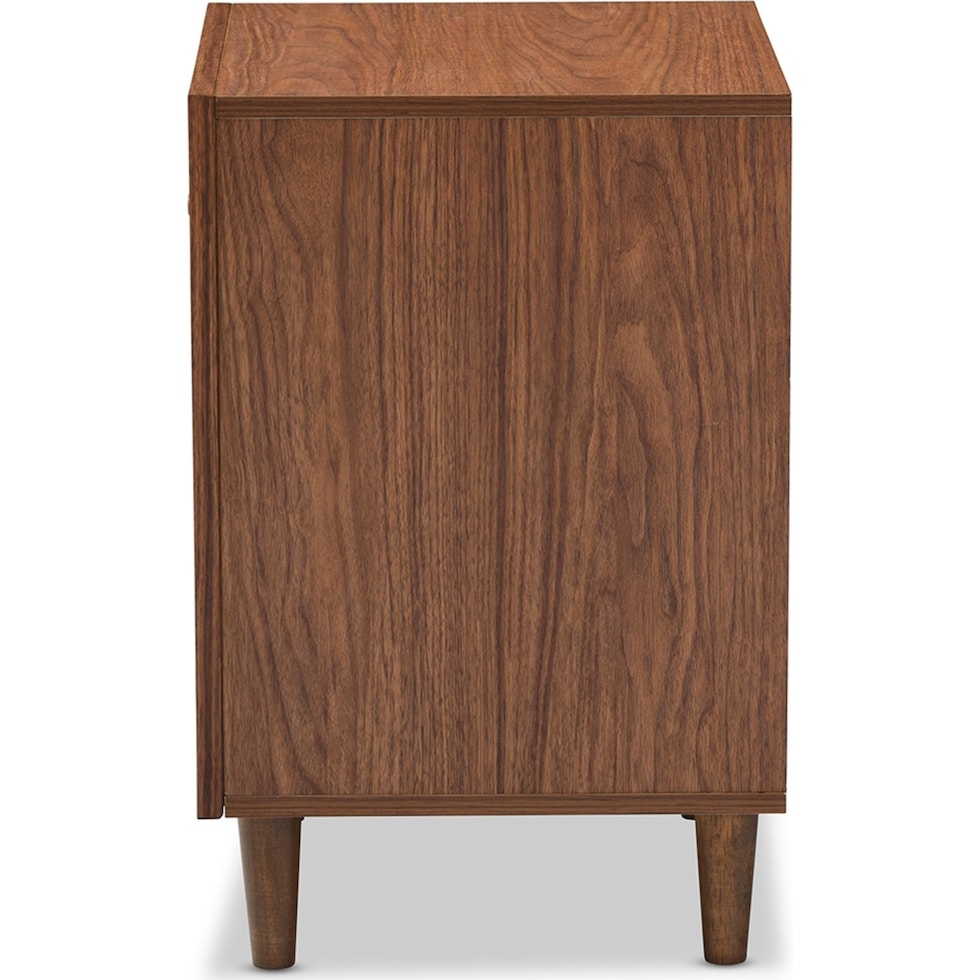 margi dark brown nightstand   