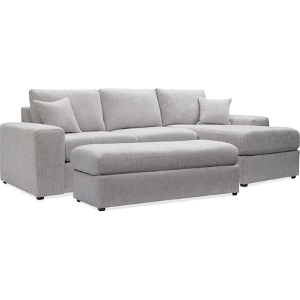 Margot 2-Piece Sectional with Right-Facing Chaise and Ottoman
