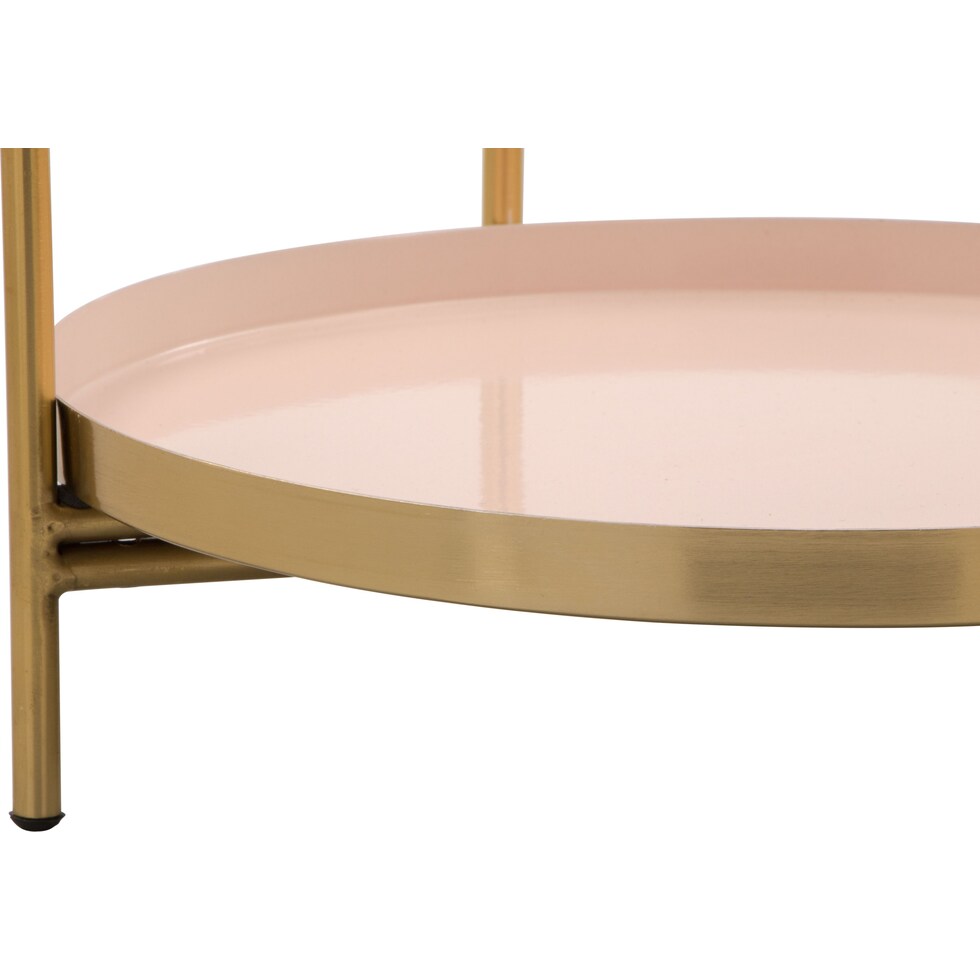 margot white gold side table   