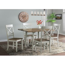 marguerite light brown  pc dining room   