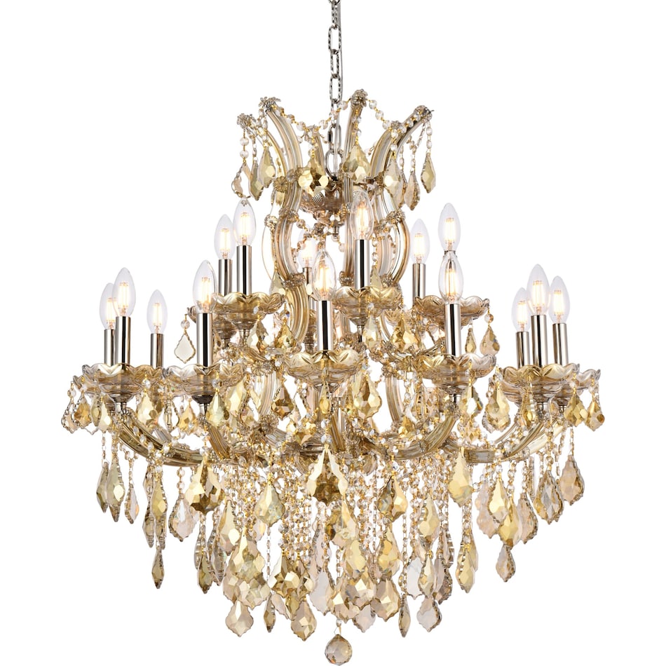 maria gold chandelier   