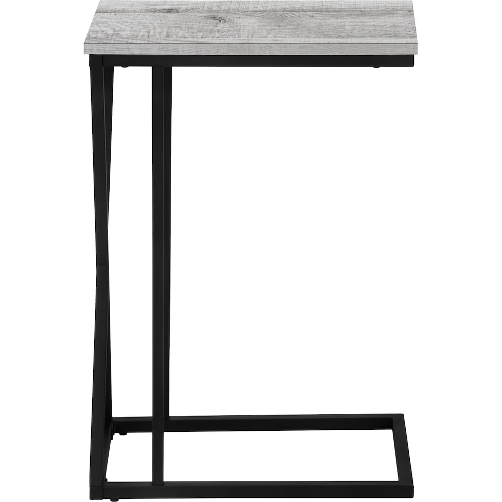 marian gray black chairside table   