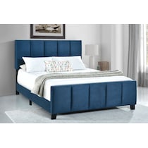 mariana blue queen bed   