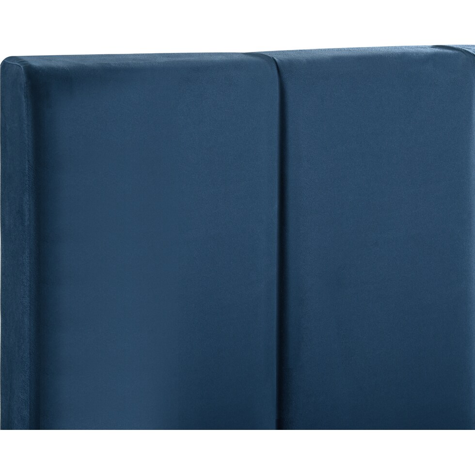 mariana blue queen bed   