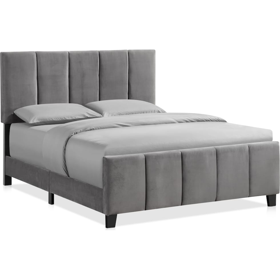 mariana gray queen bed   
