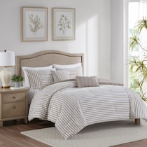 mariana light brown full queen bedding set   