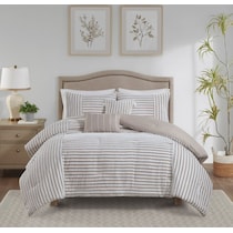 mariana light brown full queen bedding set   