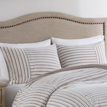 mariana light brown full queen bedding set   