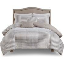 mariana light brown full queen bedding set   