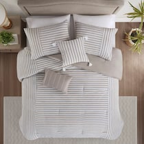 mariana light brown king california king bedding set   
