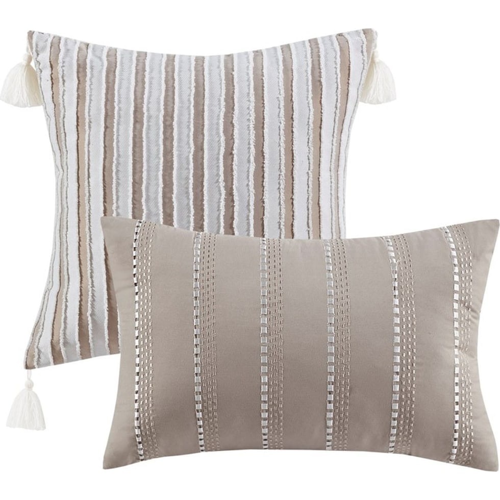 mariana light brown king california king bedding set   