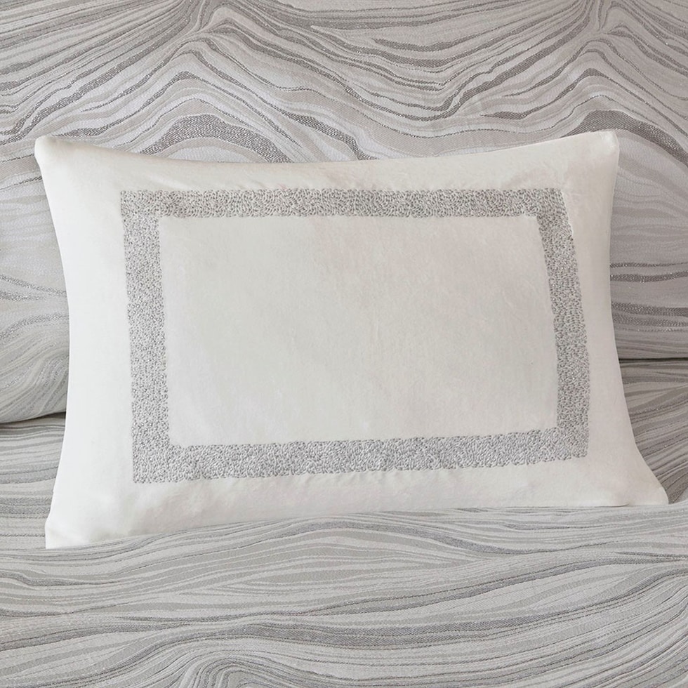 marie white king bedding set   