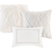 marie white king bedding set   