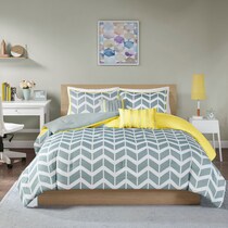 marigold yellow king bedding set   