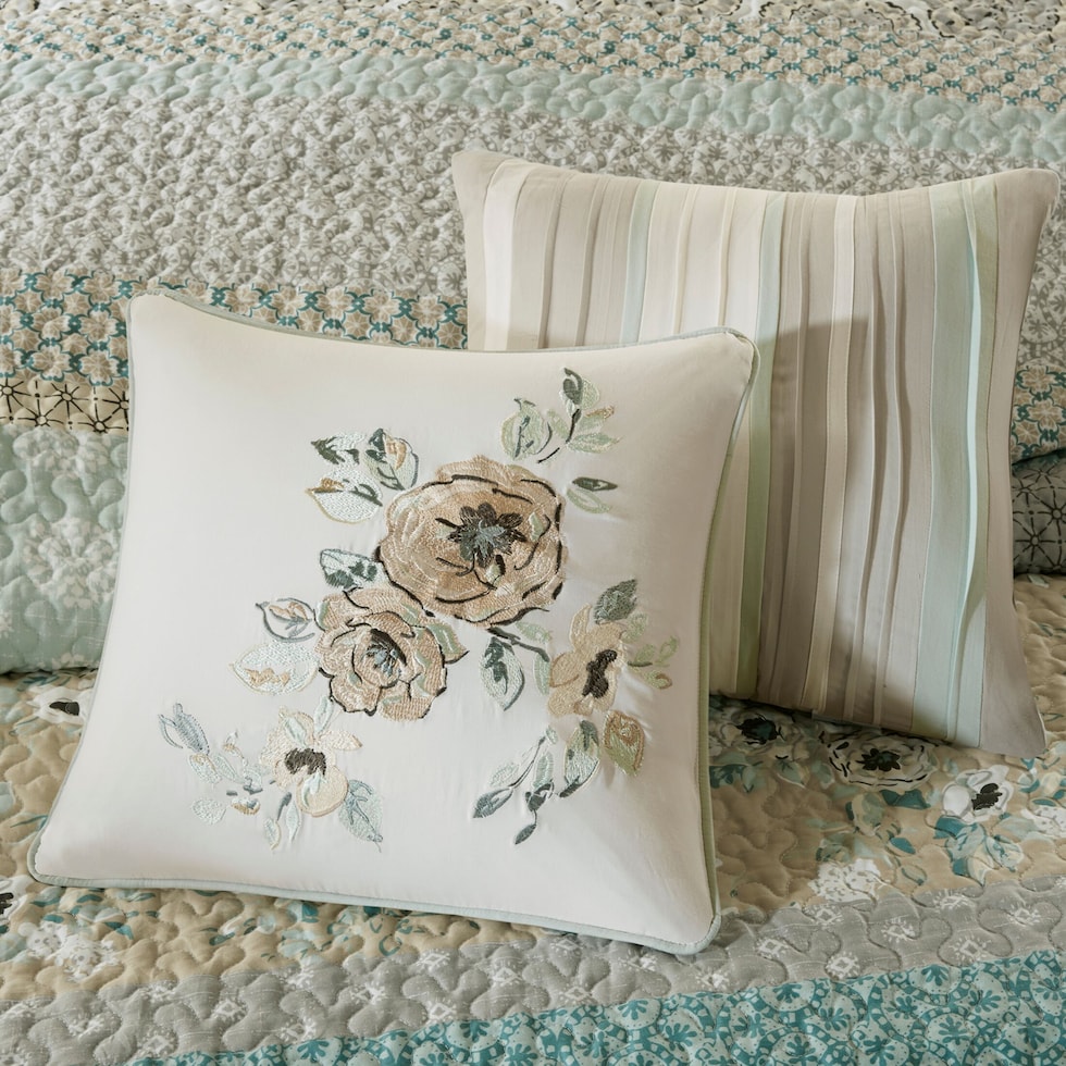 marilla green full queen bedding set   