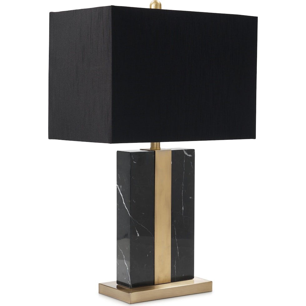 marin black table lamp   