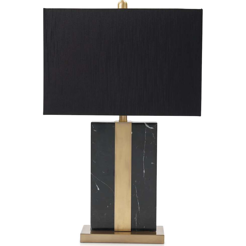 marin black table lamp   