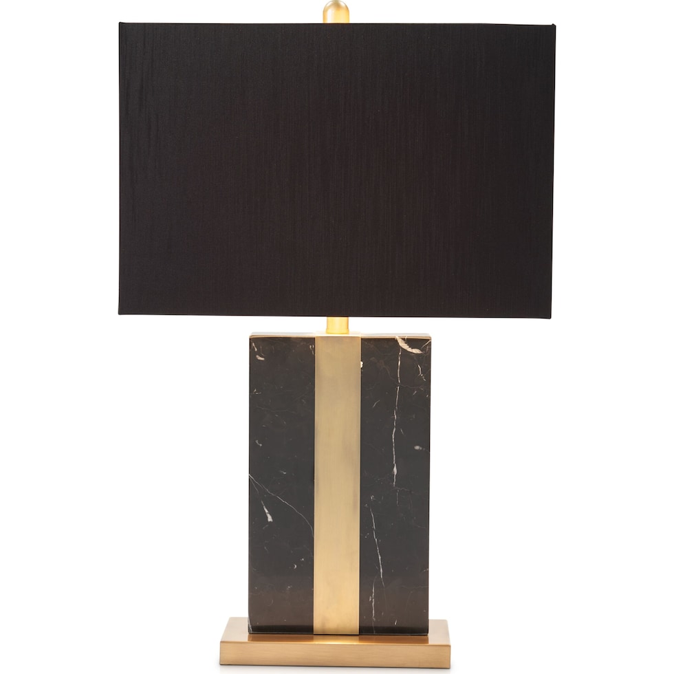 marin black table lamp   