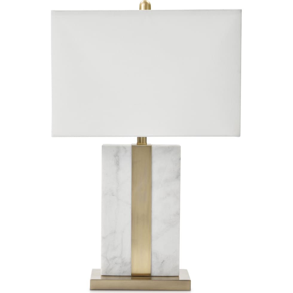 marin white table lamp   