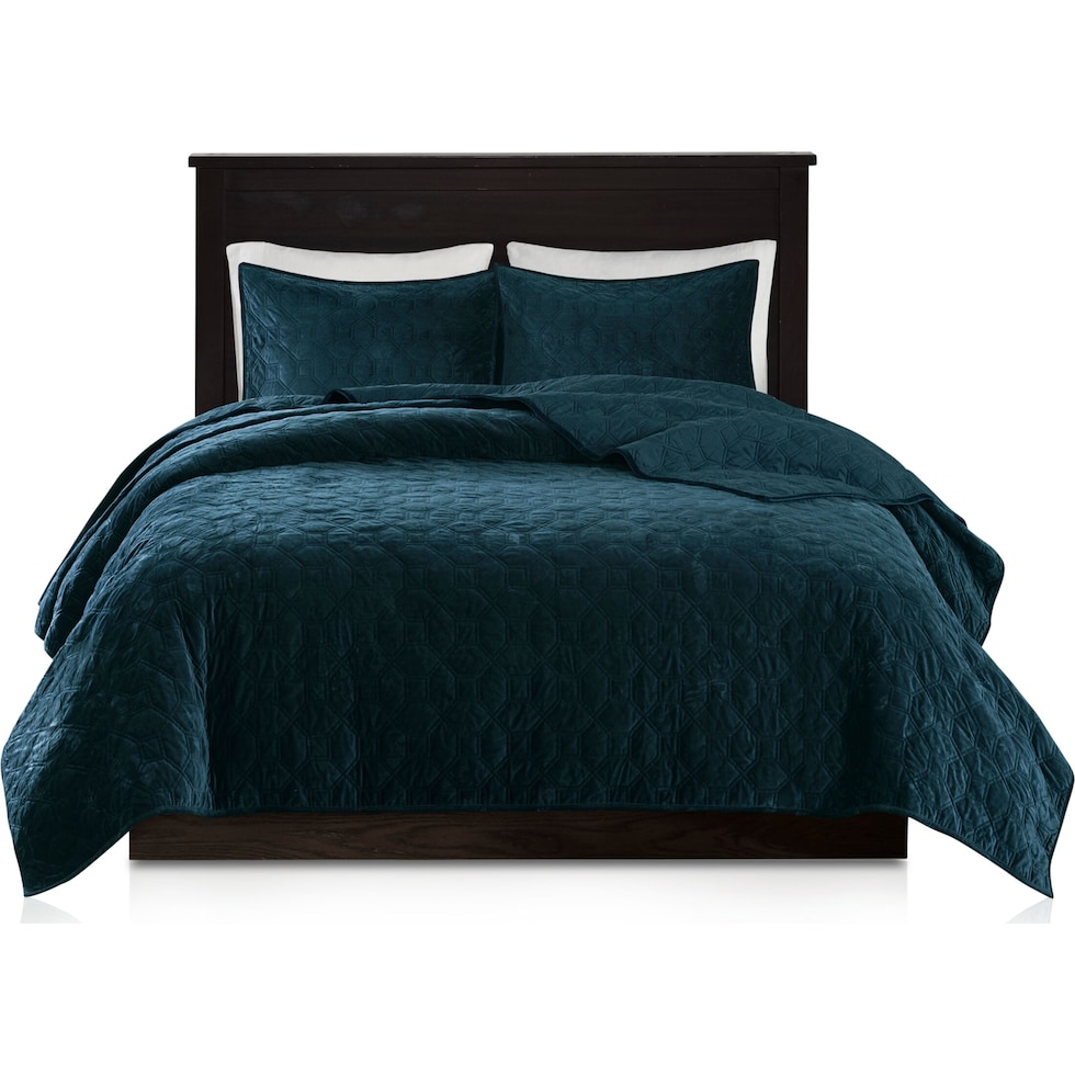 marina green king bedding set   