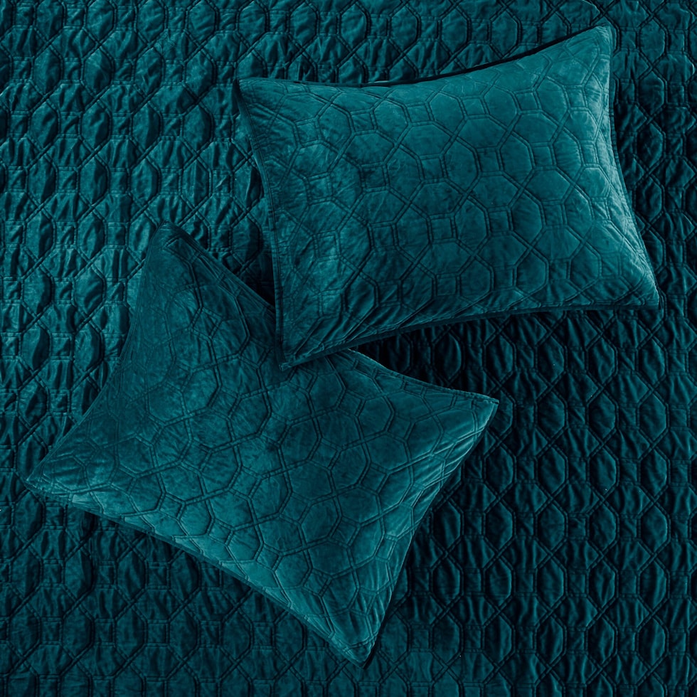 marina green king bedding set   