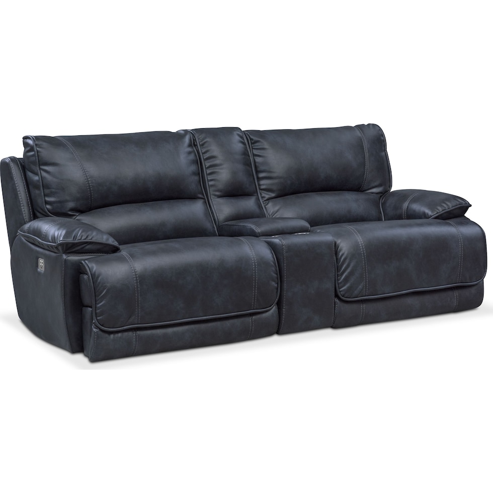 mario power blue  pc power reclining sofa   