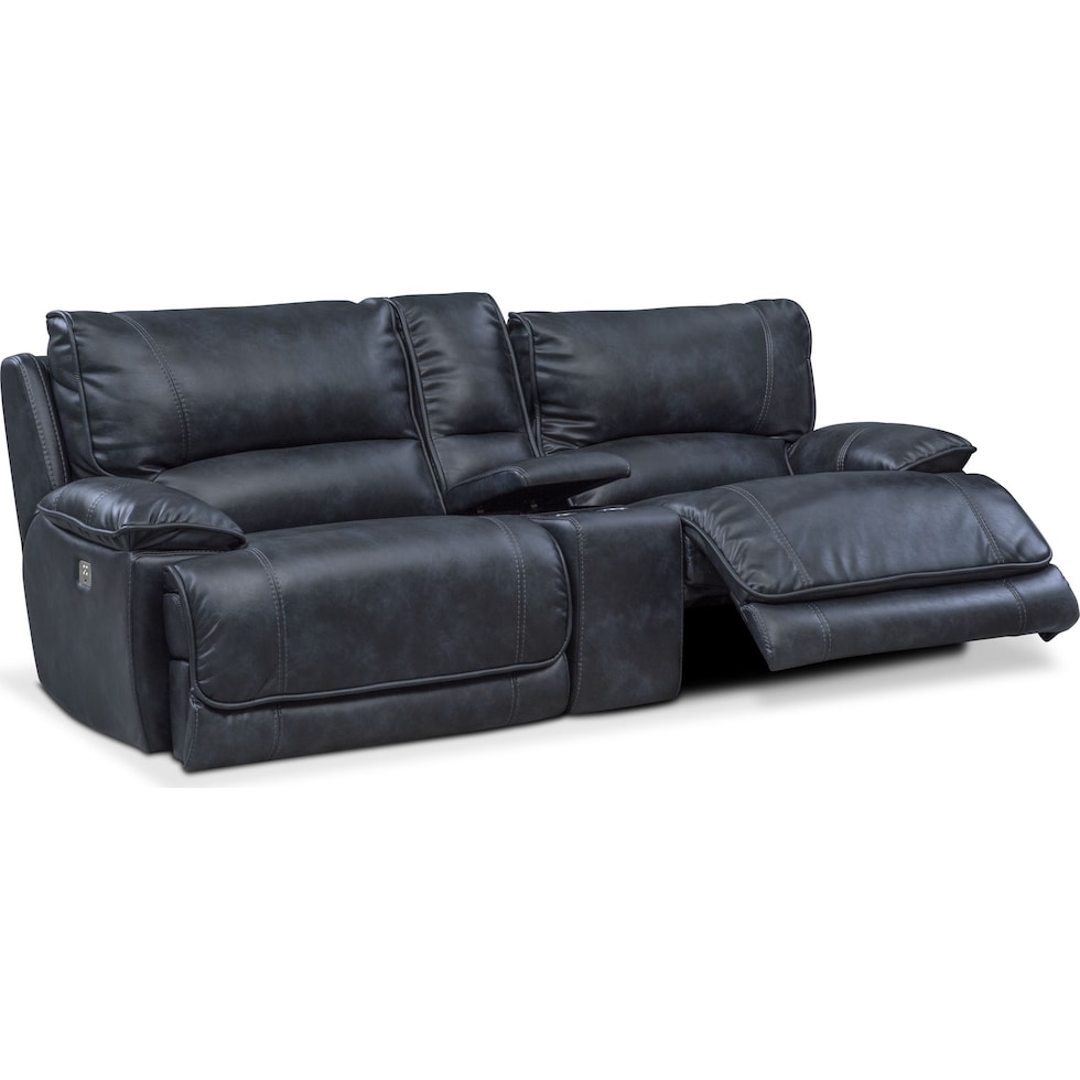 mario power blue  pc power reclining sofa   