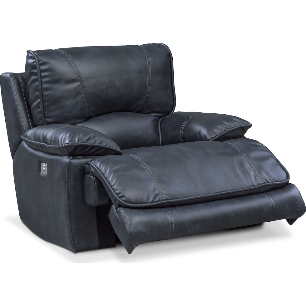 mario power blue power recliner   