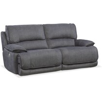mario power gray  pc power reclining sofa   