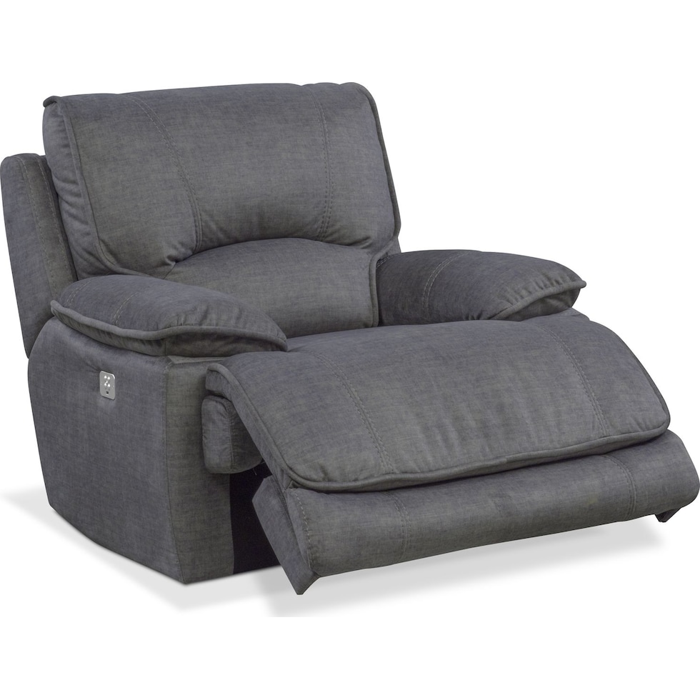 mario power gray power recliner   