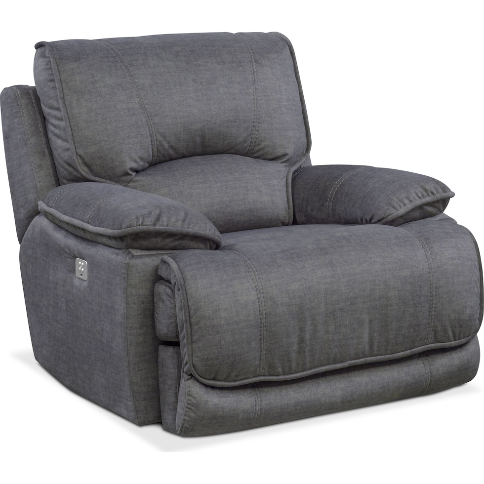 mario power gray power recliner   