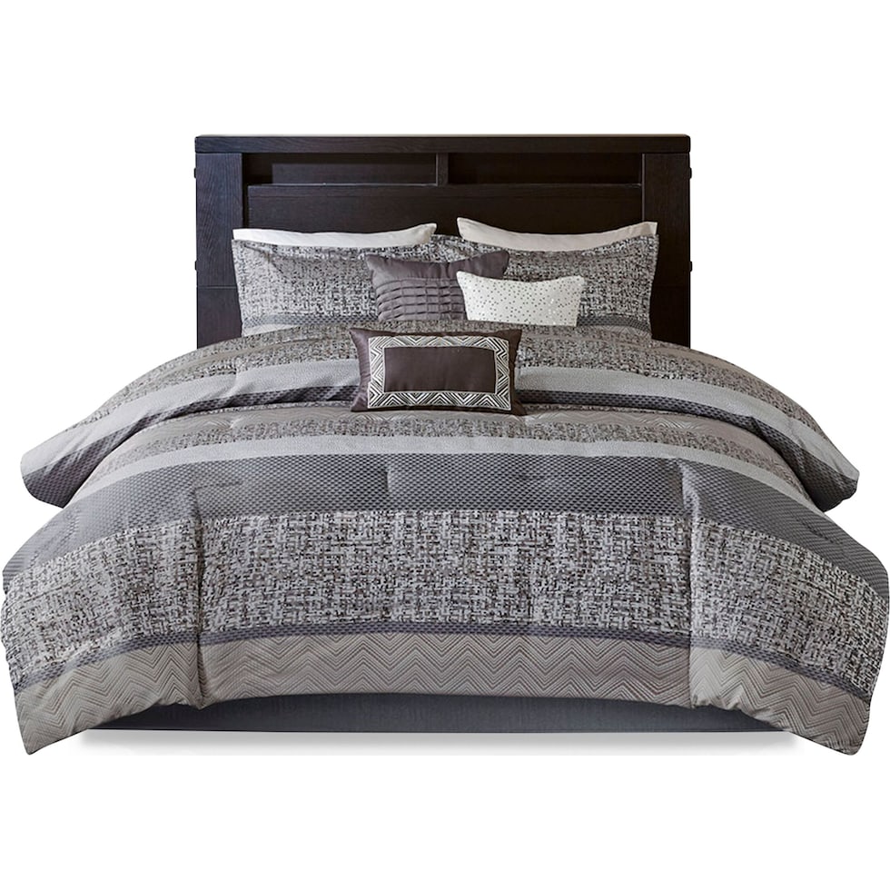 maris gray california king bedding set   