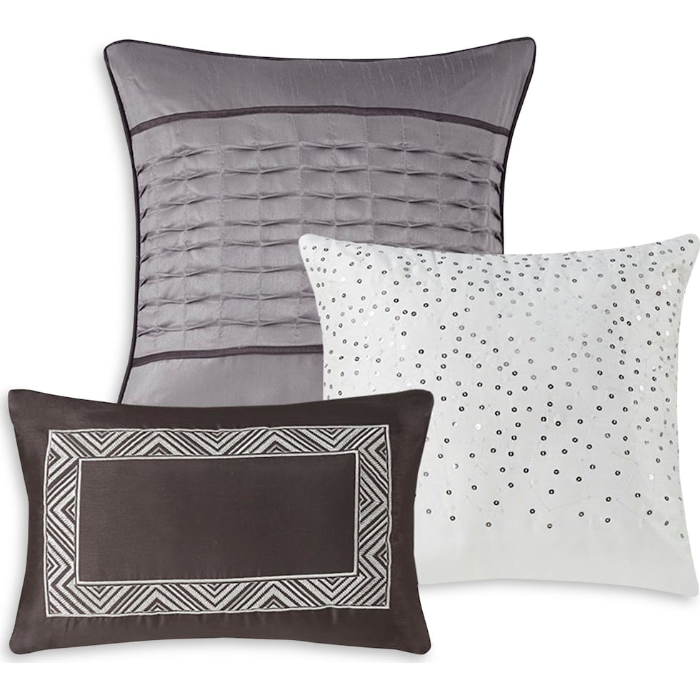 maris gray california king bedding set   