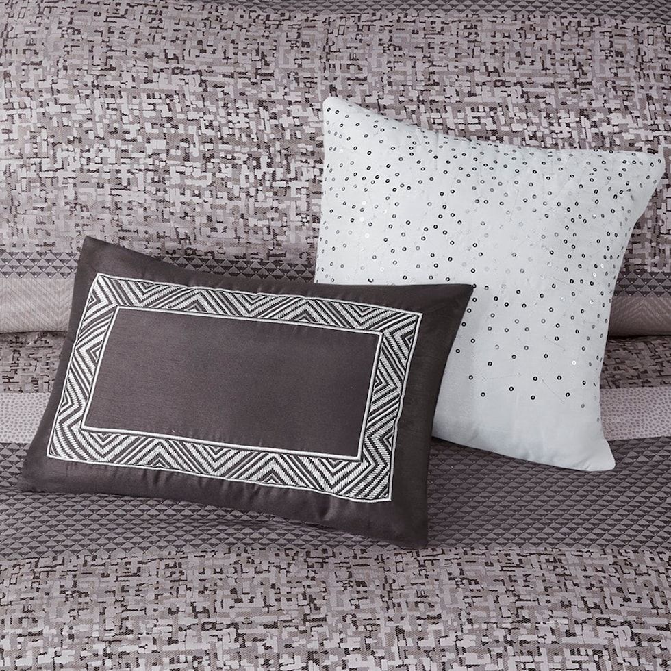 maris gray california king bedding set   