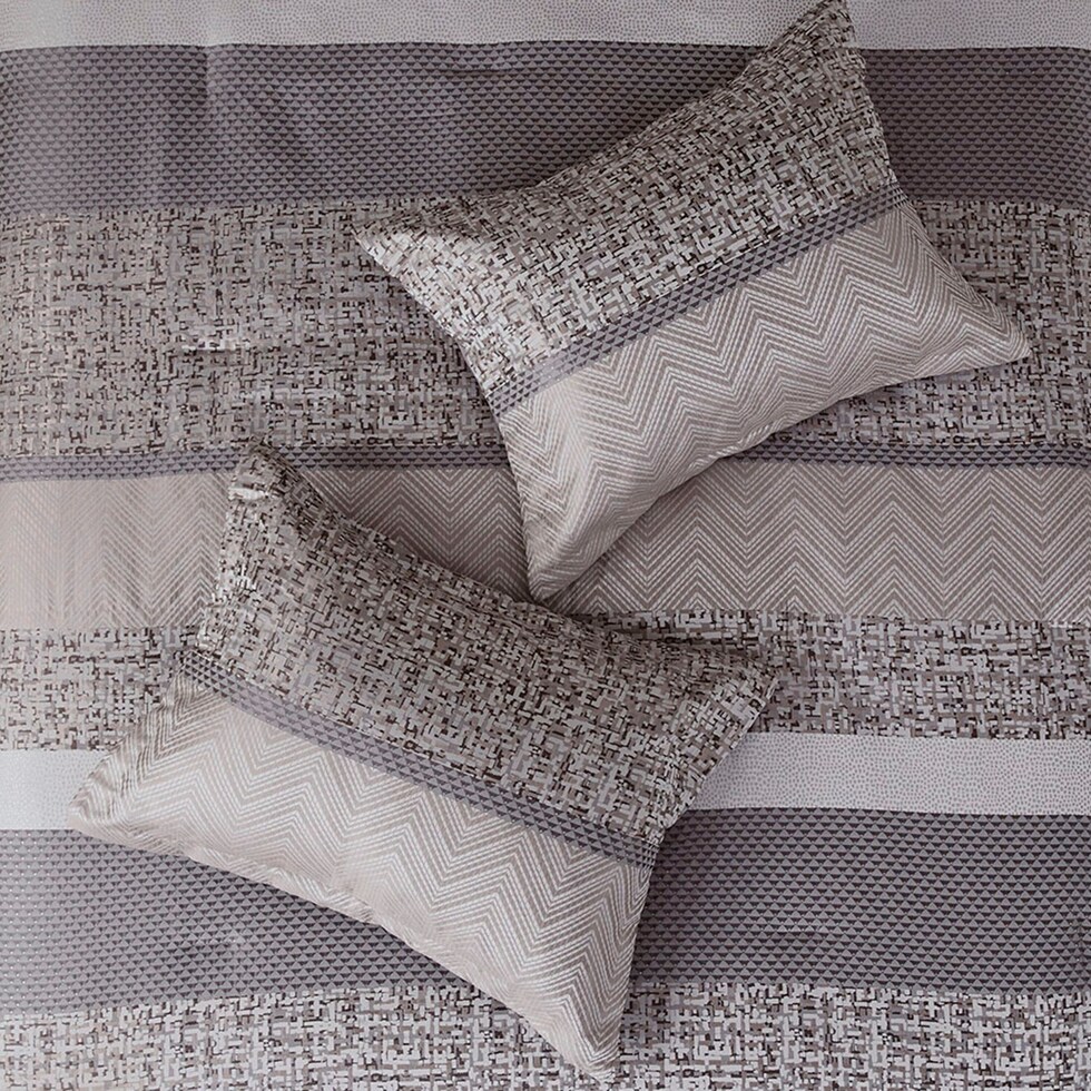 maris gray california king bedding set   