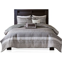 maris gray king bedding set   
