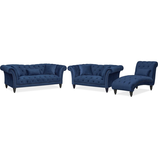 Living Room Furniture - Marisol Sofa, Loveseat and Chaise