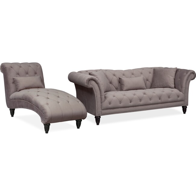 Living Room Furniture - Marisol Sofa and Chaise Set