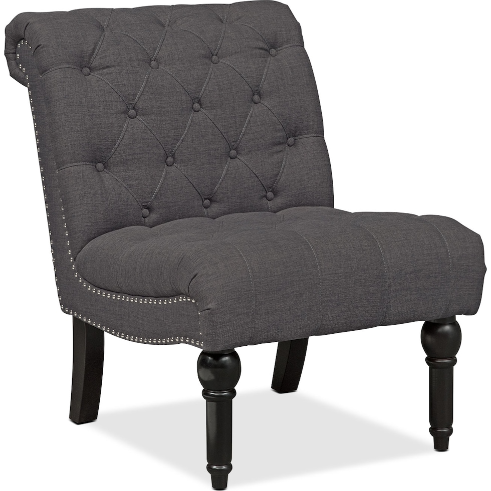 marisol gray armless chair   