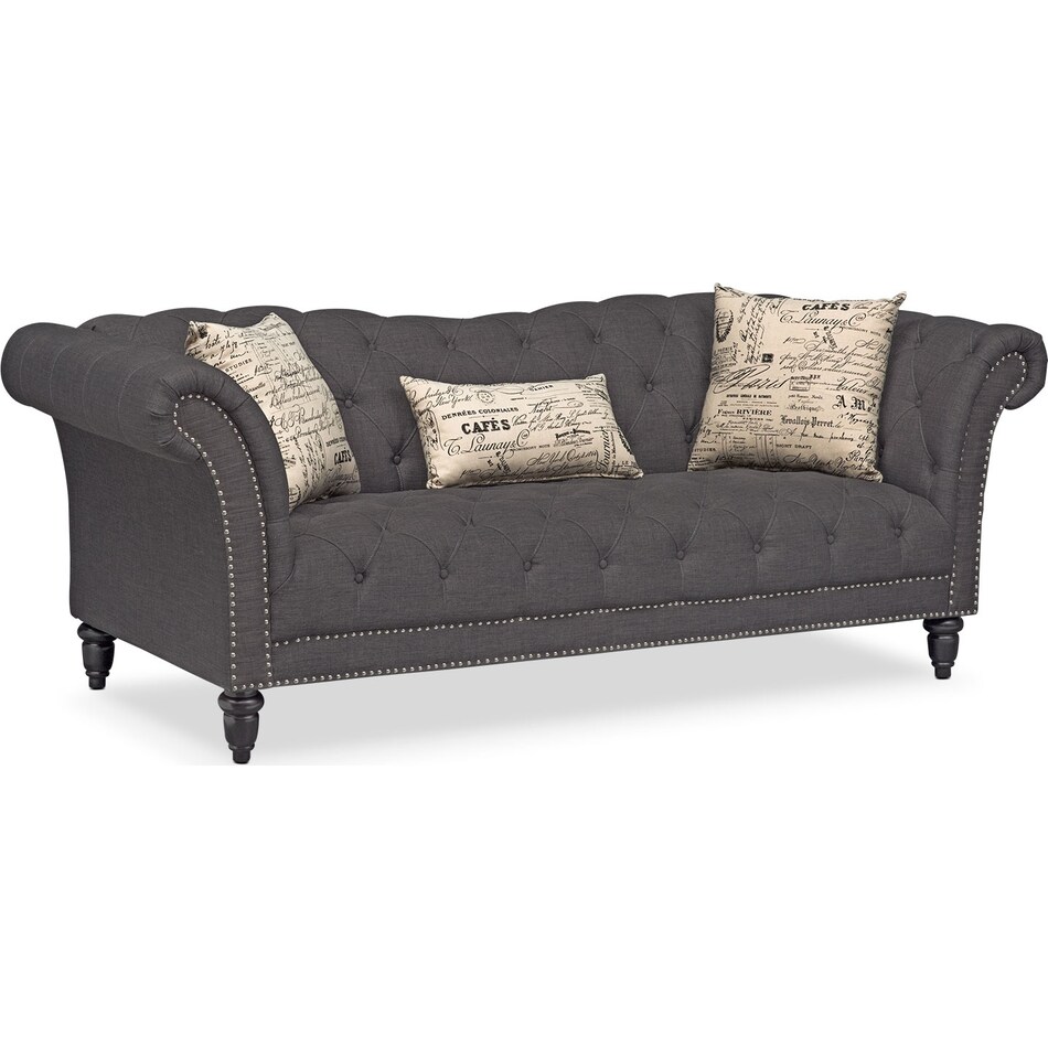 Marisol Sofa Charcoal Value City Furniture