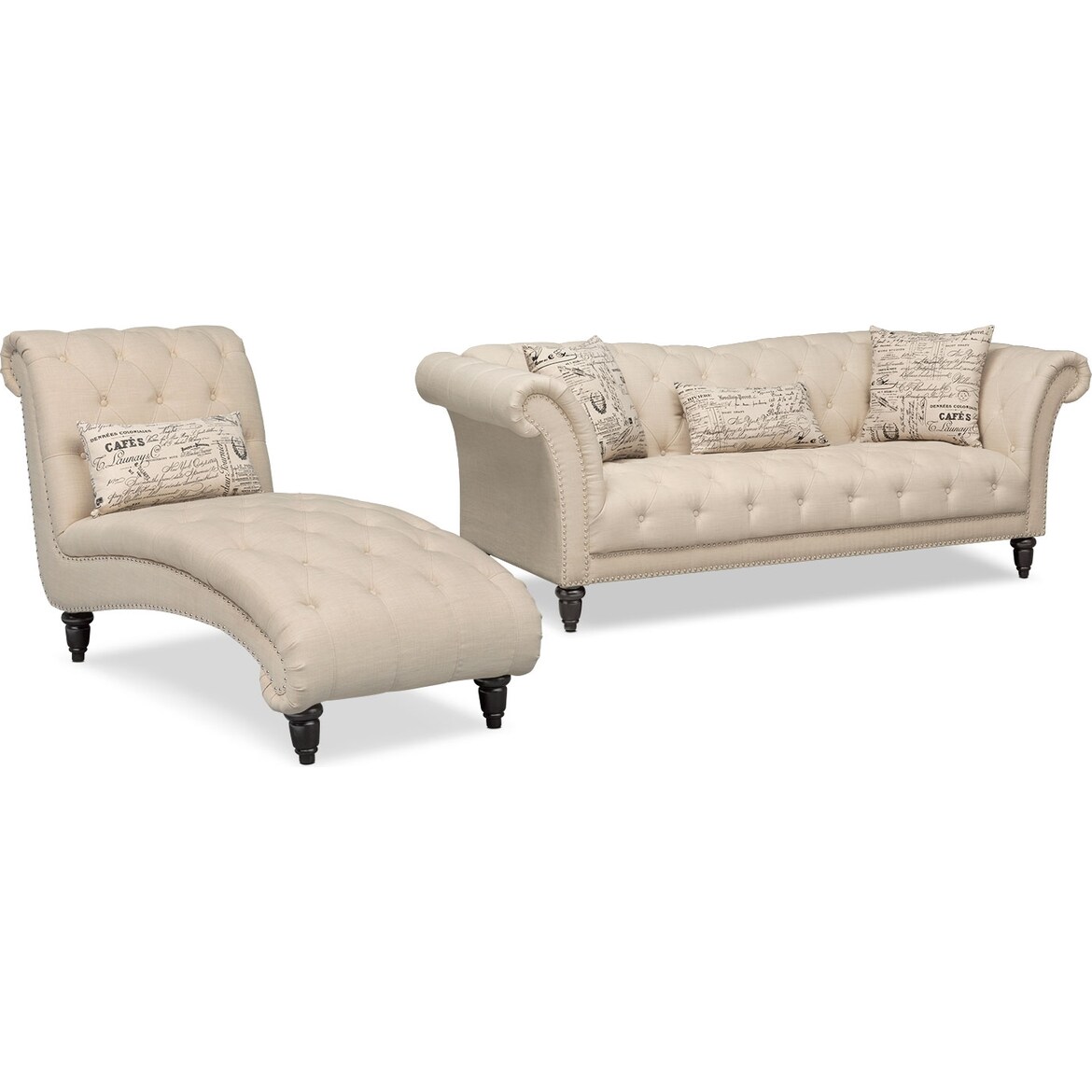 Marisol Sofa and Chaise Set Value City Furniture and