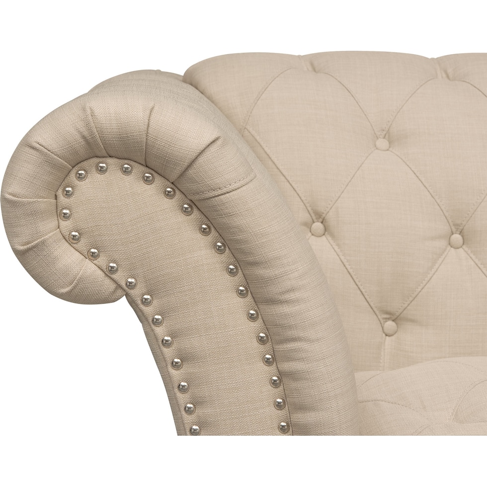 marisol light brown loveseat   