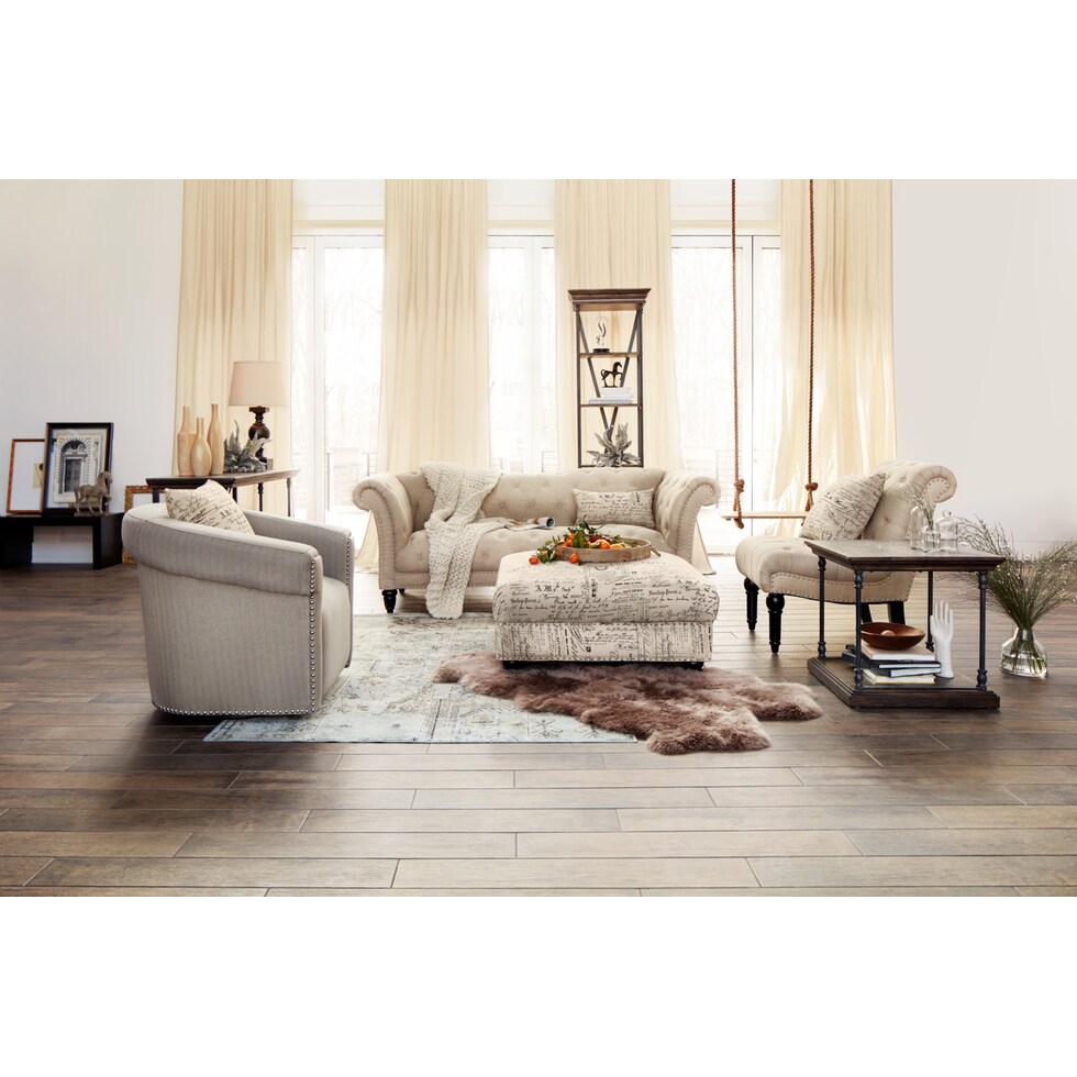 marisol multicolor ottoman   