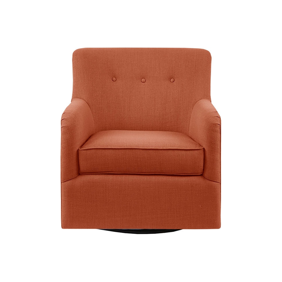 marissa orange accent chair   